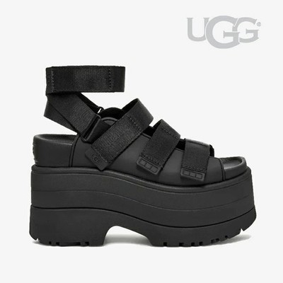 UGG Women's GoldenRise Hi Platform Sandal 1167431-BLK  GOLDENRISE BLACK  w/Tags