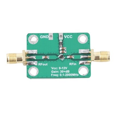RF Amplifier Module Broadband 0.1 2000MHz 32dB High Gain Low Power Microwave SET