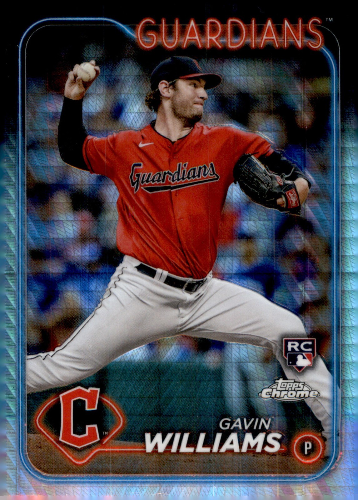 2024 Topps Chrome - Gavin Williams #15 Prism Refractor (RC)