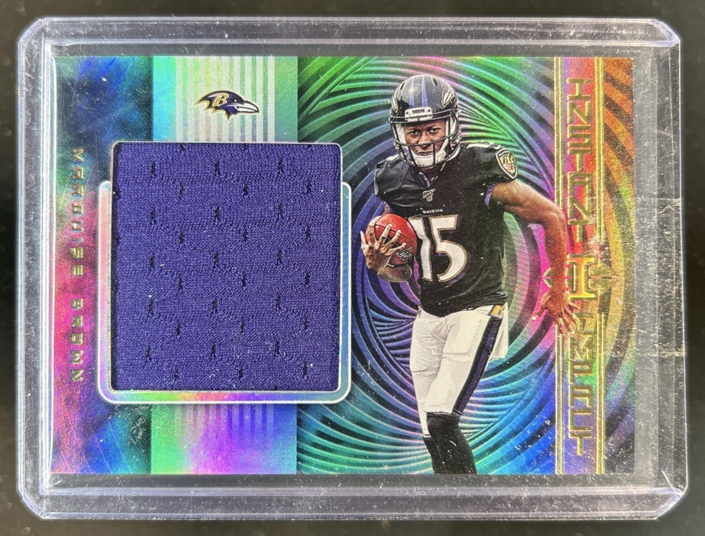 Marquise Brown Panini Player of the Day Memorabilia #MB Base
