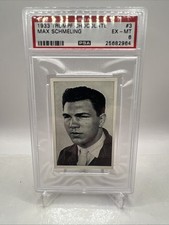 MAX SCHMELING BOXER 1933 TRUMPF CHOCOLATE #3 GRADED GERMAN BOXING PSA 6