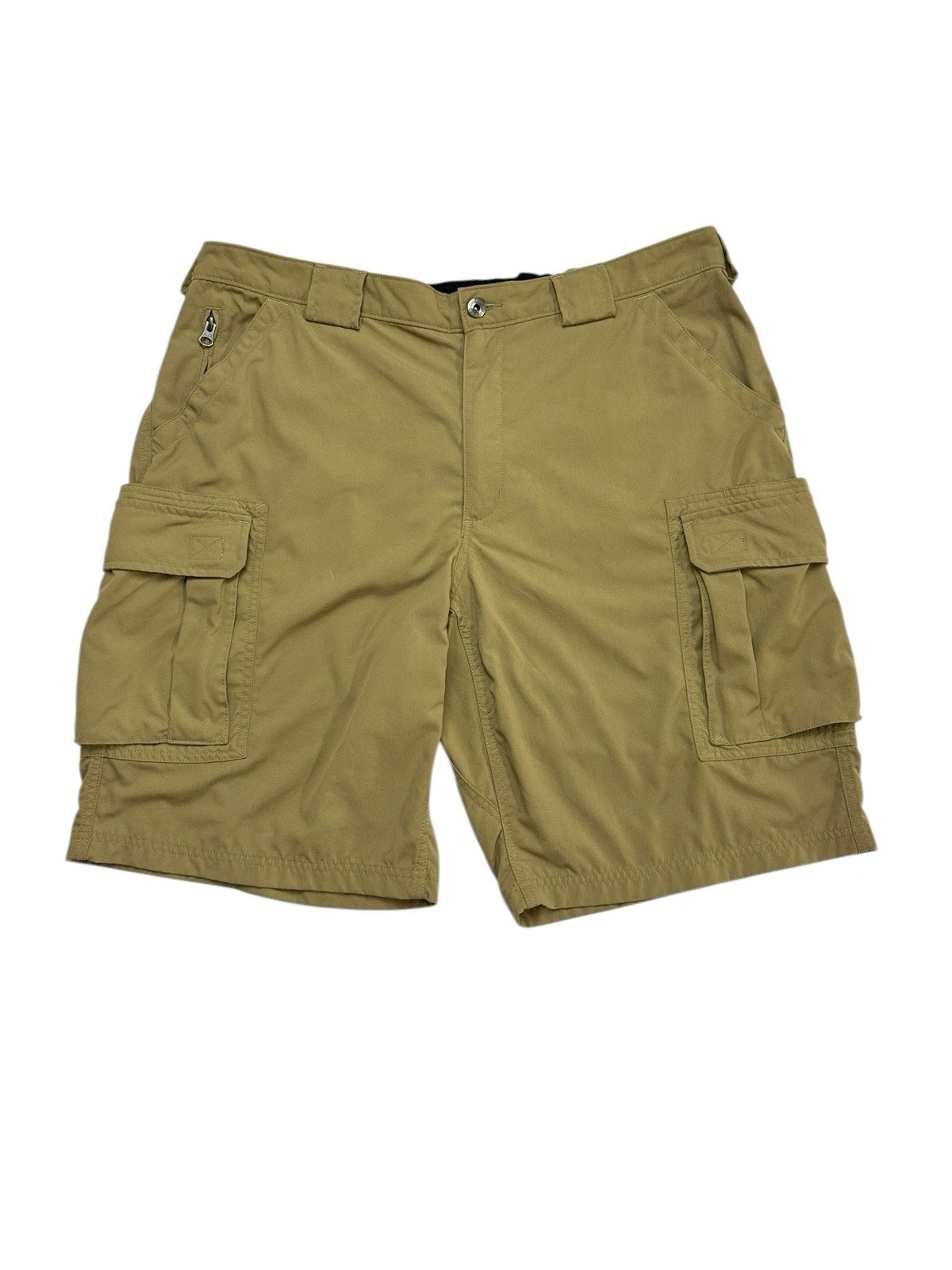Duluth Shorts Mens XL (40-42) Khaki Dry On the Fly 11" Cargo Shorts Outdoors