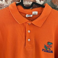 VTG University of Florida Gators Logo 7 Men's Polo Shirt L 20x25 MADE IN USA