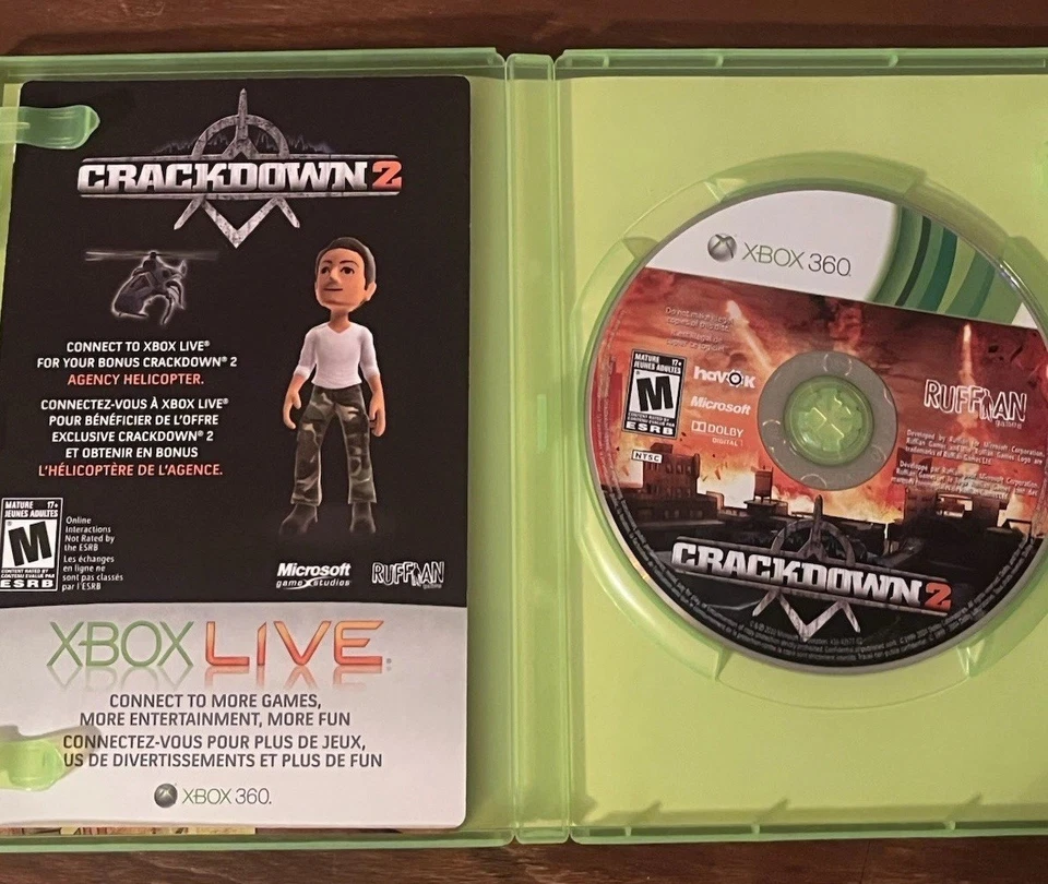 Crackdown 2 Xbox 360 (2010) CIB - Tested & Working - Image 4 of 4