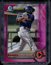 2022 Bowman Chrome George Valera Prospects Fuchsia/Pink Shimmer Refractor /199