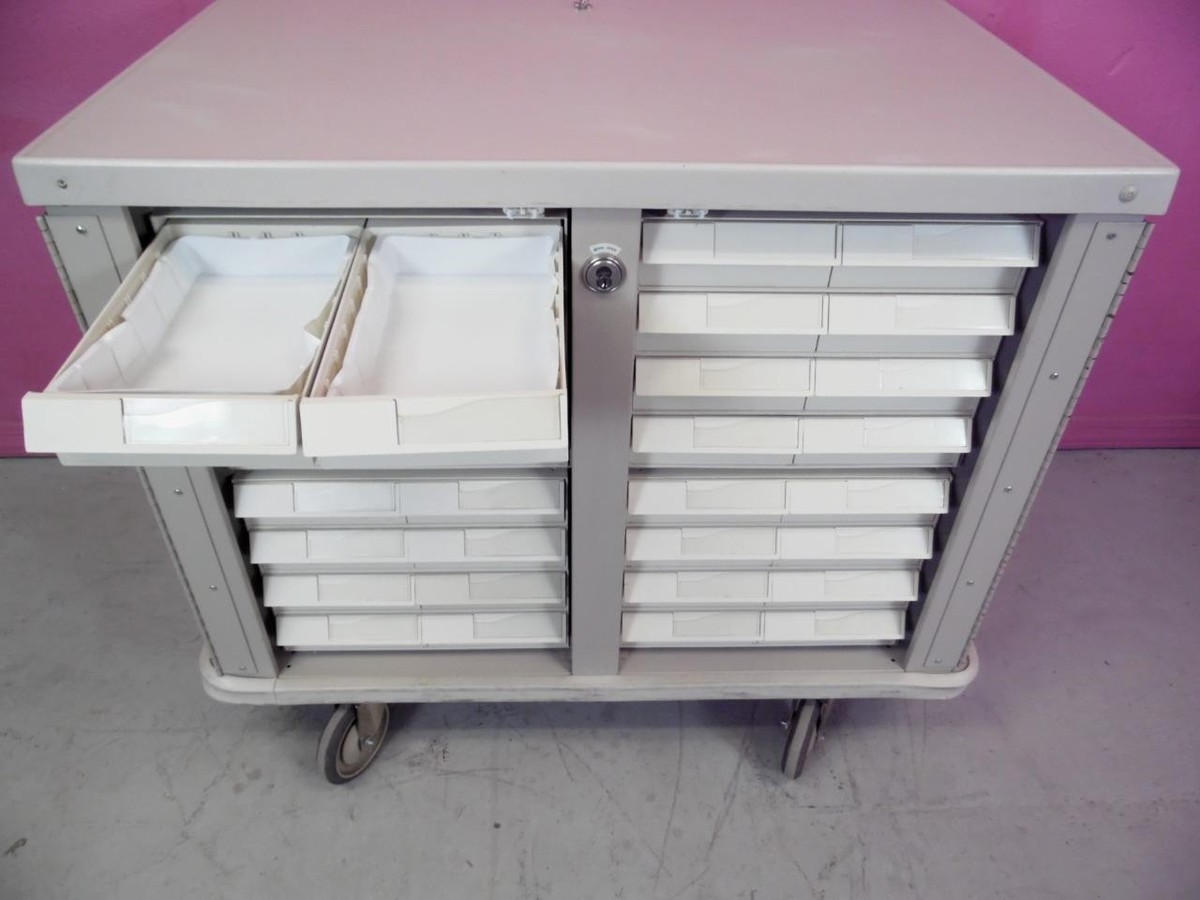 DMD nunew 2nd single Eh! コンプリートセット Metro Lionville 64 Drawer Medication Med Cart 2 Side Pharmacy
