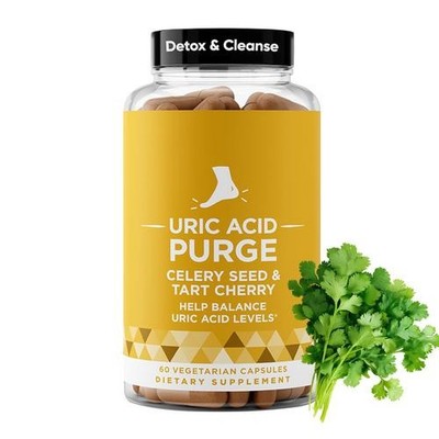 2 PACK Uric Acid Flush Detox Cleanse Support Joint & Active Mobility Tart Cherry