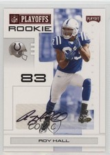 2007 Playoff NFL Playoffs Rookie Red Signatures 82/100 Roy Hall #152 Auto n1u