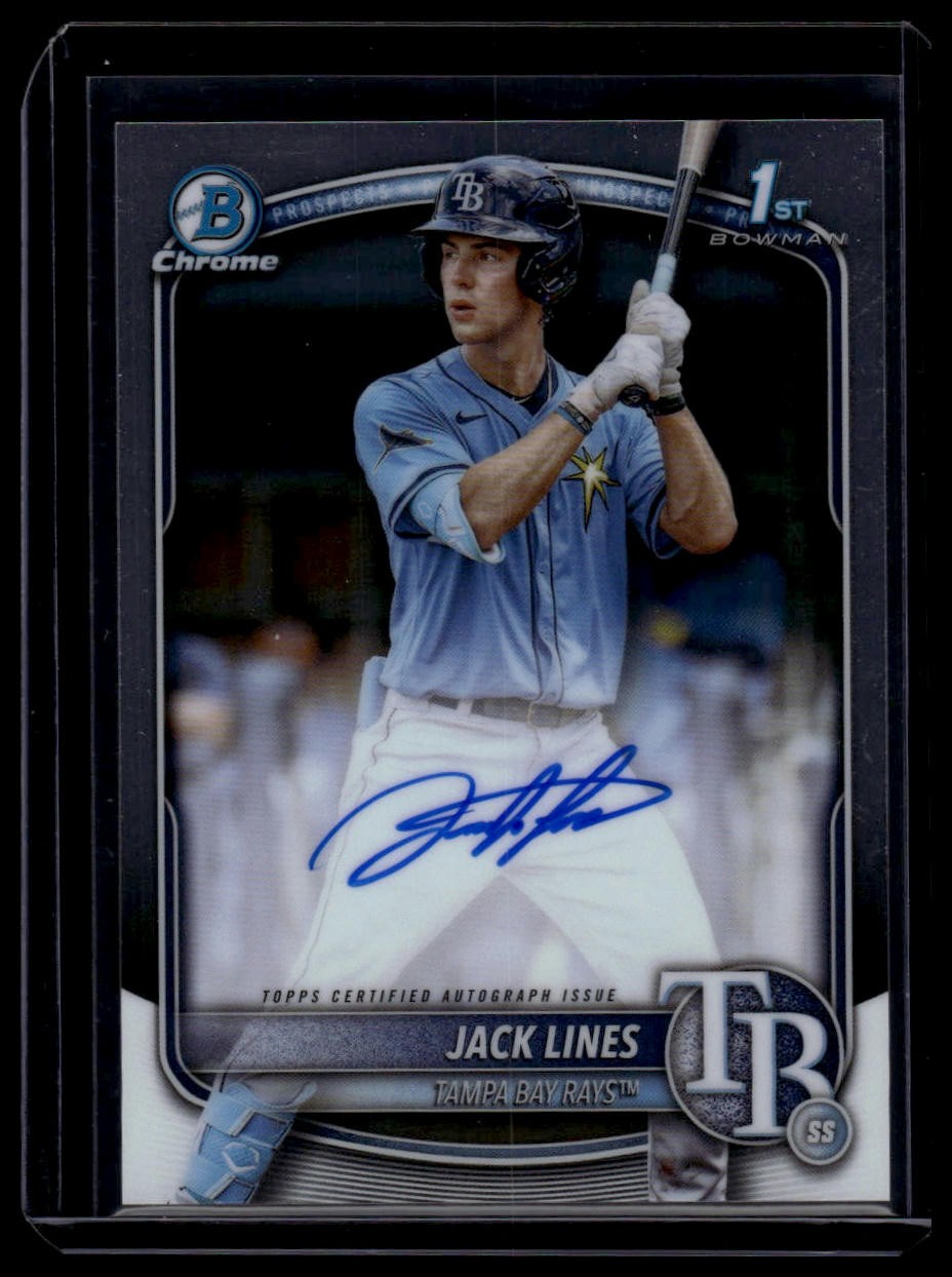 2025 Bowman #CPA-JLI Jack Lines Chrome Prospect Autographs