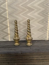 Pot Metal Lamp Finial Set/2 ( Used)