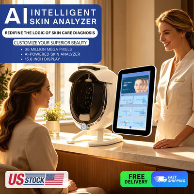 3D Portable 15.6 in AI Face Scanner Tester Digital Diagnostic Facial Analyzer
