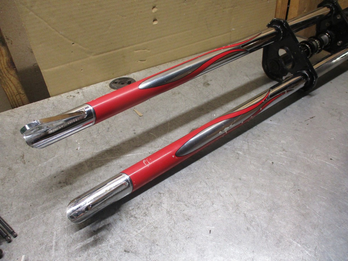 Schwinn Stingray OCC Chopper Chrome Fork, Red Flames, With