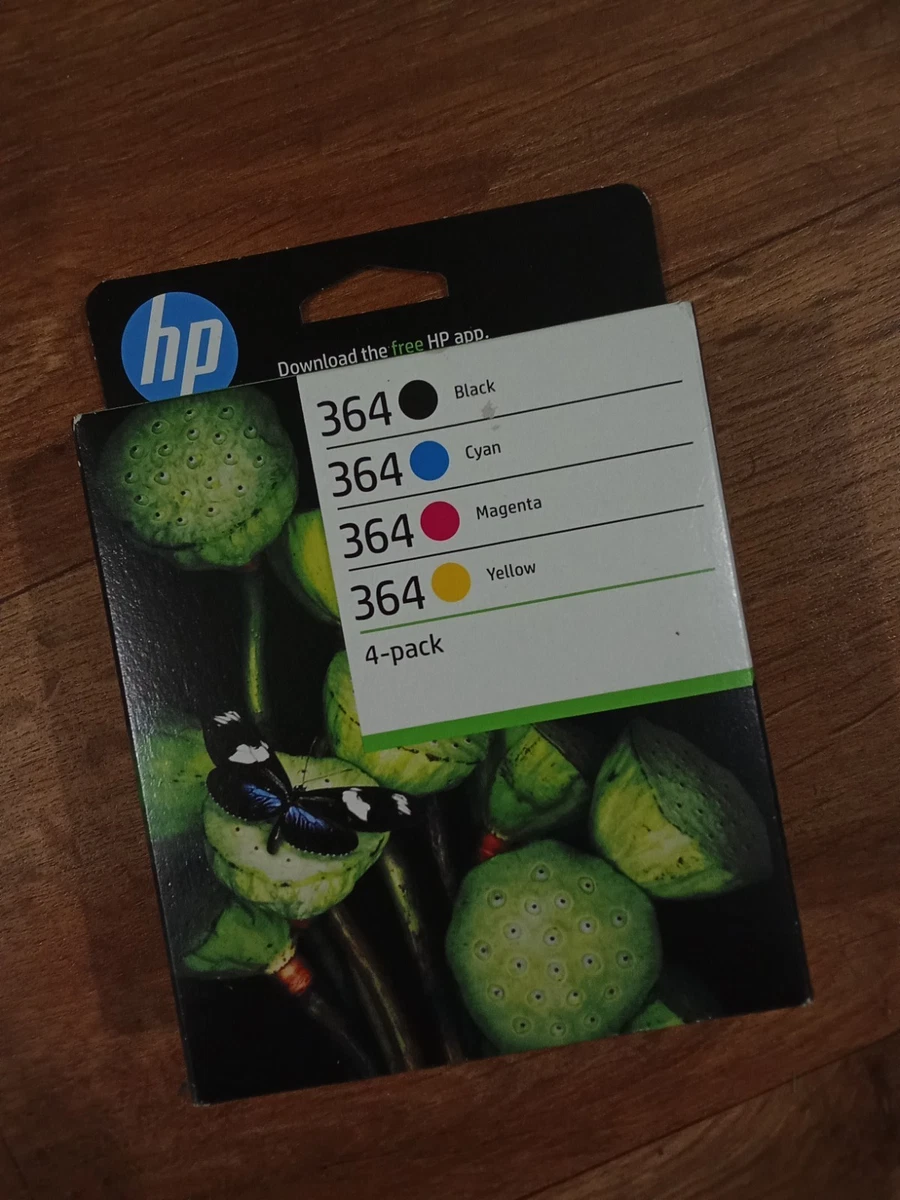 HP 364 pack de 4 cartouches d'encre cyan, magenta, jaune et noire authentiques (N9J73AE