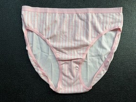 5 Pack Victoria&rsquo;s Secret sz M High Leg Cotton Brief Logo Panty Bundle Lot Set