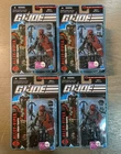 GI JOE 25TH ANNIVERSARY RED ALLEY VIPERS CARDED MOSC X 4 LOT