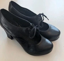 Dansko Women’s Rory Mary Jane’s Platform Pump Black Full Grain Leather Sz 8.5/9