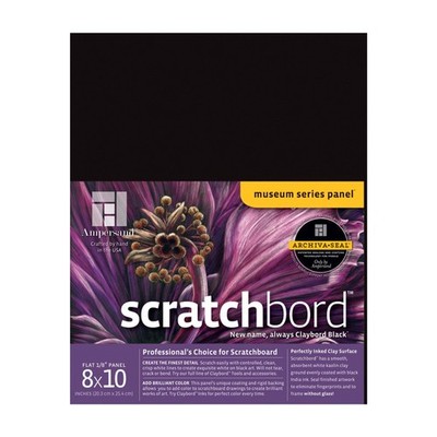 Ampersand Museum Series Scratchbord, 1/8 Inch Depth, 8X10 Inch (CBB08)