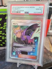 Morty Full Art #212 PSA 10 Pokémon Sun & Moon Lost Thunder 2018 Low POP 131 TCG  on eBay