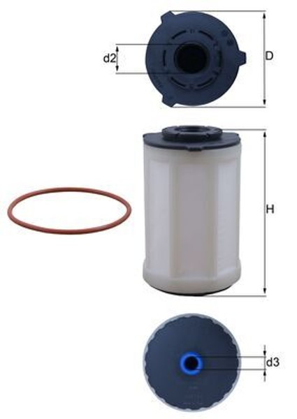 Kraftstofffilter Mahle KX 655D Filtereinsatz 78Mm FüR Opel Movano U9 Peugeot Bus-image