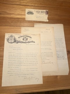 1893 Colombia Exposition New Jersey Building Letters