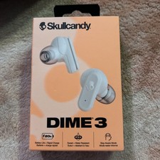 Skullcandy Dime 3 True Wireless Earbuds Bone Orange Glow 