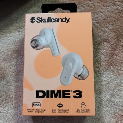 Skullcandy Dime 3 True Wireless Earbuds (Bone Orange Glow)