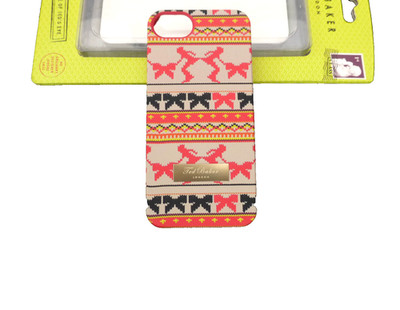 Ted Baker Apple iPhone 5 & 5s Hardcase bedruckt Snap-on Backcover Brandneu in Verpackung UVP 25 