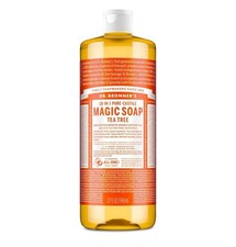 Dr. Bronner's Pure-Castile Soap Tea Tree 32 fl.oz Body wash Dishes Laundry Clean