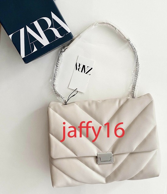 Zara Quilted Maxi Crossbody Bag