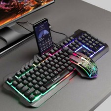 LIMEIDE-T21 LED BACKLIGHT USB MECHANICAL FEEL GAMING KEYBOARD MOUSE COMBO