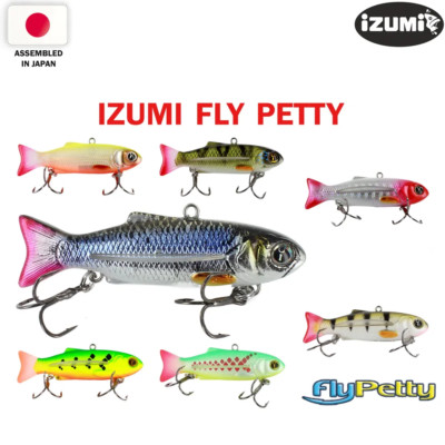 IZUMI Fly Petty 40 4 cm 2 g and 55 5.5 cm 5 g Japan Slow Sinking Fishing Wobbler