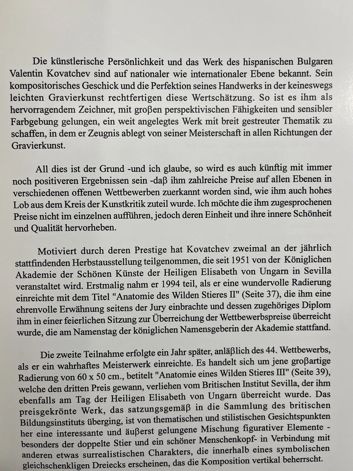 Valentin Kovatchev Gallery Catalog Art Painter Grabados Etchings Radierungen 96 - Image 2 of 4