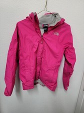 The North Face Hyvent Full Zip Rain Jacket Girls Size Large Pink