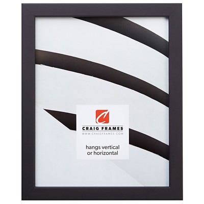 Craig Frames Colori, 0.8'' Modern Black Picture Frame