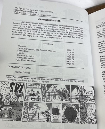 THE EYE OF THE OURAGAN # 139-141 MAGAZINE FANZINE juin-juillet 2002 - Photo 12/23