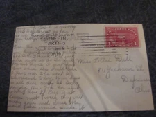 US, # Q1, 1c Parcel Post Used on Postcard - 