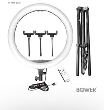 Bower Brand 16-inch White and RGB LED Ring Light Kit with Tripod  Wireless Remote