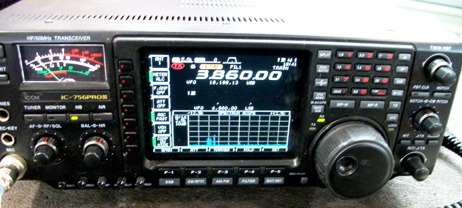 ICOM IC-756PROIII 756pro3 Transceiver PS-125 POWER SUPPLY Ham