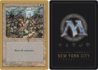 Slightly Played, English - 1 x MTG Wrath of God - Bertrand Lestree - 1996 World 