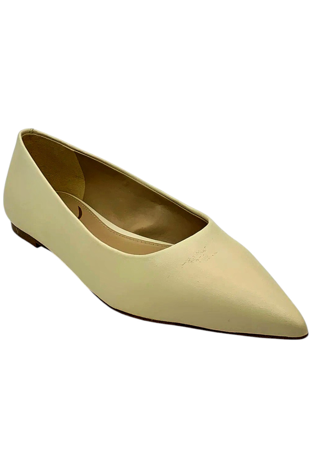 Женская обувь Sam Edelman Wanda с острым носком на плоской подошве из кожи цвета слоновой кости 8790₽