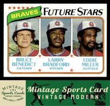 1980 Topps - Bruce Benedict / Larry Bradford / Eddie Miller - Rookie RC #675