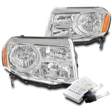For 12 13 14 15 Honda Pilot Halogen Headlights Headlamp Lamp Chrome w/8K HID Kit