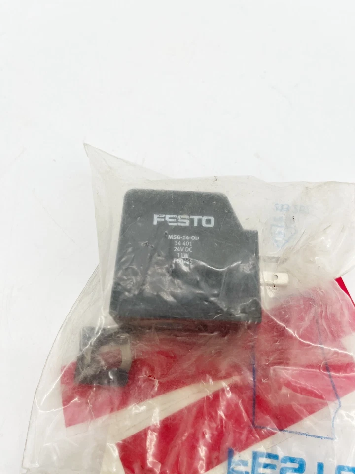 New Festo MSG-24-OD Solenoid Coil 24VDC 11W 34401 IP65 - Factory Bag - Image 2 of 4