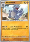 Carte RHINOFÉROS 075/142 Pokémon Couronne Stellaire EV07 Neuve SCR FR