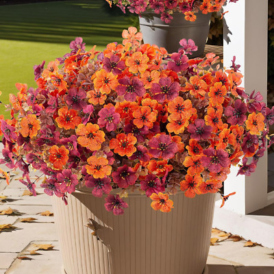 Fall Flowers Artificial for Decoration,Faux Artificial Flowers for Outdoors,R...