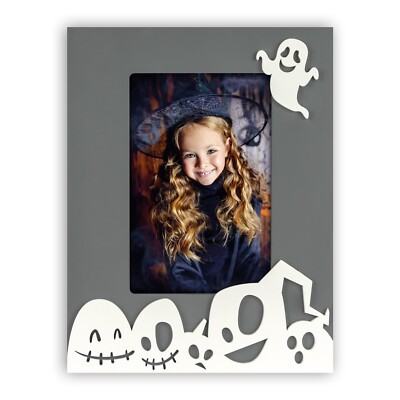 ZEP Bilderrahmen Cornice Monster 10x15 cm, Holzrahmen, grau, Geist, Gespenst