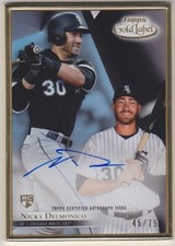 Nicky Delmonico - 2018 Topps Gold Label Framed Autograph Rookie RC Black #d/75