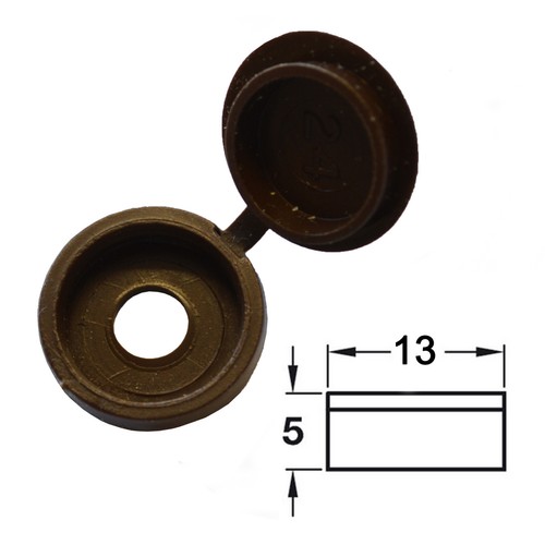 * TAPAS DE CUBIERTA DE TORNILLO DE PLÁSTICO CON BISAGRAS para enmascarar 6g-8g M3.5 y M4 tornillos plegables * - Imagen 7 de 8