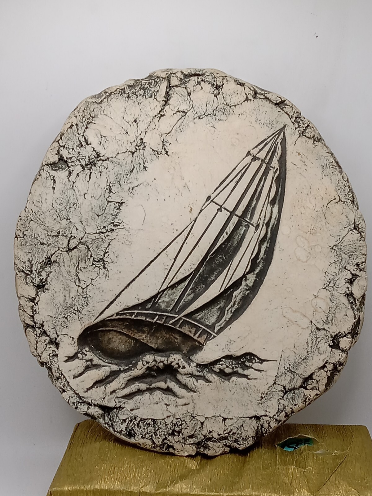 Mt St Helens Stan Langtwait Signed Studio Pottery Nautical Wall hanger