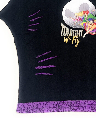 Disney Parks 2XL Halloween Hokuspokus "Heute Nacht fliegen wir" Sanderson SchwesterShirt - Bild 3 von 3